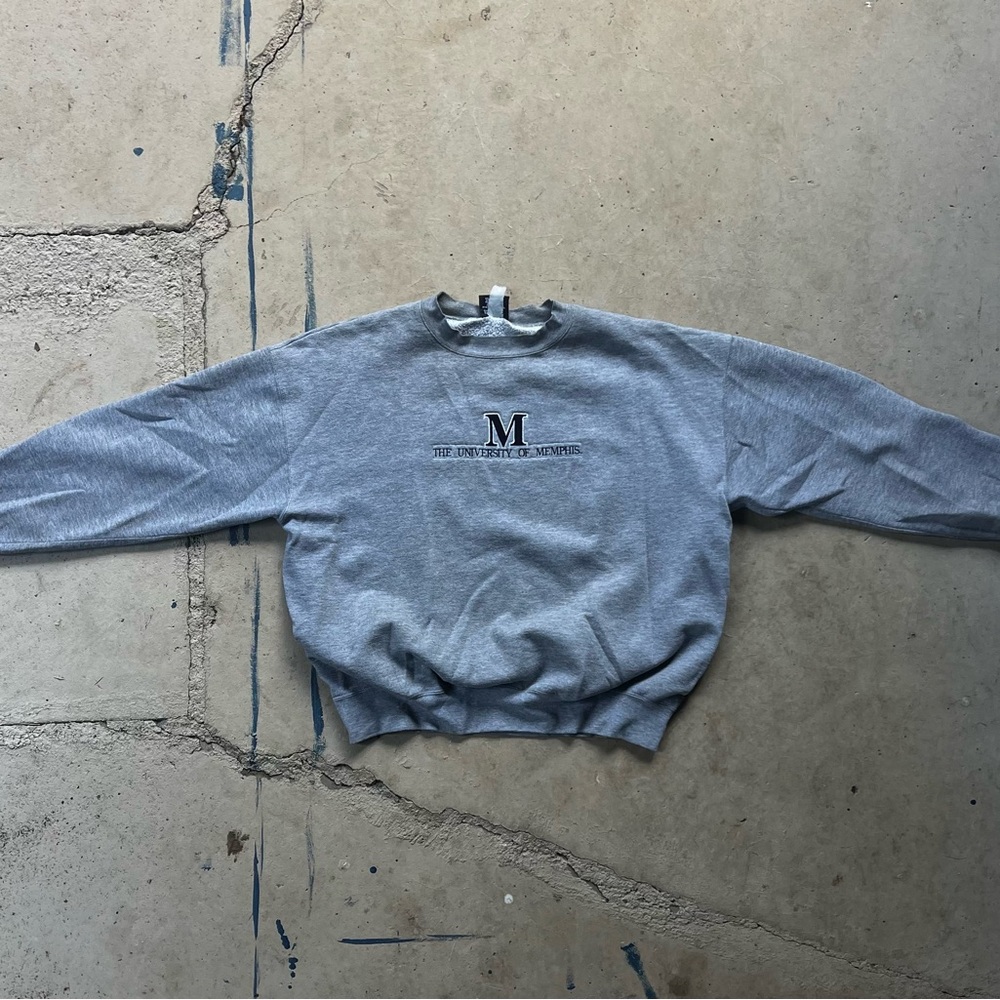 Gray University of Memphis Men's Sweater